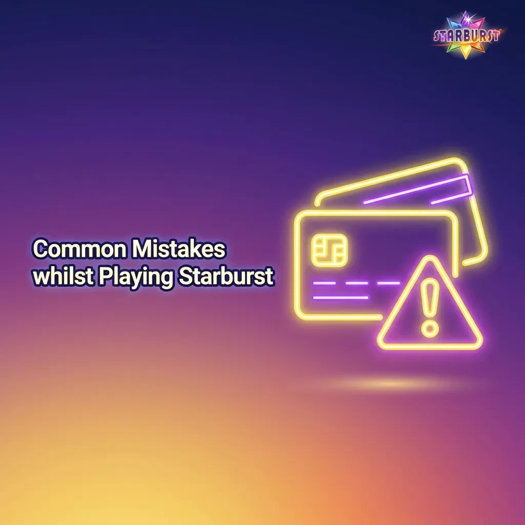 Starburst slot game interface showing common player mistakes like chasing losses and ignoring session limits