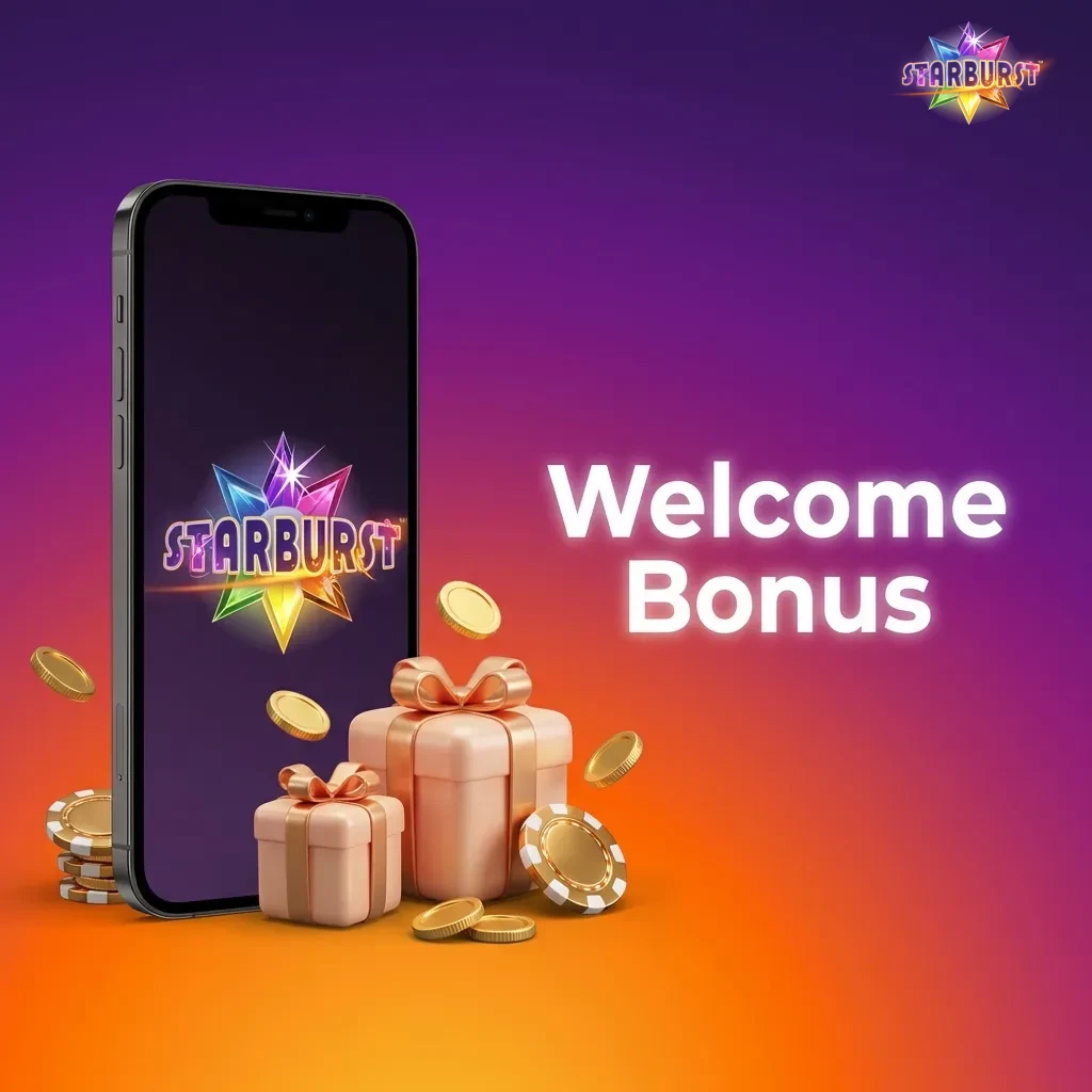 New player receiving welcome bonus with matched deposit percentage and free spins on slot games